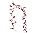 Artificial Burgundy Red Pip Berry Garland for Indoor Outdoor Hone7813