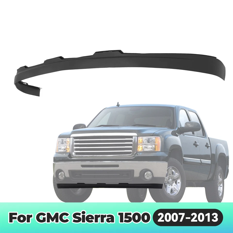 Front Bumper Valance Air Deflector Textured For 2007-2013 GMC Sierra 1500 Foto 1 de 4