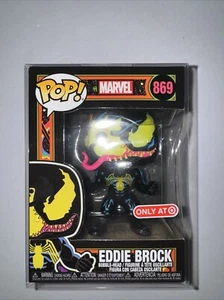Funko POP Marvel Eddie Brock Venom Black Light Figurine In Protective Case - Picture 1 of 5