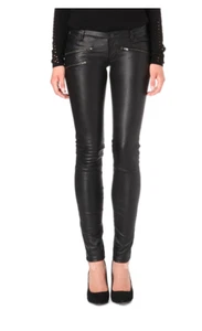 Nuevos con etiquetas $1295 Maje ""Daft"" pantalones de cuero de cordero talla 40 - Imagen 1 de 3