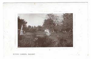 BOTANIC GARDENS, BALLARAT sepia photo postcard - c1910 - Picture 1 of 2