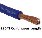 Harmony Audio 8 Gauge 8GA Car Stereo Matte Blue Power Cable Amp Wire - 225 FT