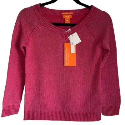 NWT JOE FRESH SIZE XS 100% cashmere pink sweater pullover crewneck long sleeve - Image 1 of 4