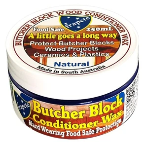 frapete Butcher Block Cream Oil Conditioner Wax Carnauba & Beeswax 250mL - Picture 1 of 13