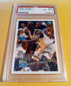 1995-96 Topps Kevin Garnett #237 Rookie RC - PSA 8 - HOF - Picture 1 of 2