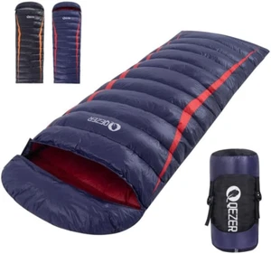 Hiking down Sleeping Bag 5 Degree / 1080G, 3-4 Seasons Adult or Kid Ultralight S - Picture 1 of 12