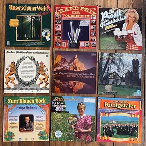 VOLKSMUSIK 10x LP SAMMLUNG SCHALLPLATTEN - Picture 1 of 22