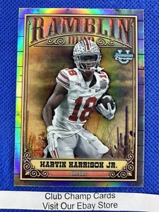 2023 #RM-13 Marvin Harrison Jr Bowman Chrome Football Ramblin Man Ohio State - Picture 1 of 2