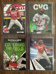 2024 Topps Serie 2 Elly De La Cruz RC Einsätze Cincinnati Rot - 4 Karten Konvolut - Bild 1 von 2