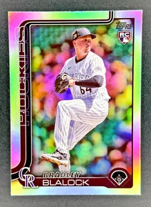 BRADLEY BLAYLOCK RC , 2025 Topps Series 1 RAINBOW FOIL RC, COLORADO ROCKIES - Picture 1 of 2