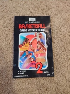 Vintage Atari Sears Tele-Games Basketball Manual - Picture 1 of 2