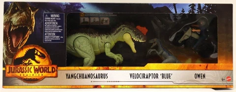 JURASSIC WORLD DOMINION 3 Pack YANGCHUANOSUARUSS BLUE, AND OWEN -NEW FREESHIPPIN Cover