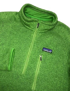 Vintage Patagonia Better Sweater Herren M Lime Green 1/2 Zip Fleece - Bild 1 von 9