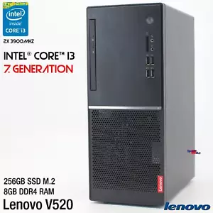 IBM Lenovo V520 i3 7100 Computer PC RS-232 Windows 10 256GB SSD WITH 2 8GB DDR-4 - Picture 1 of 5