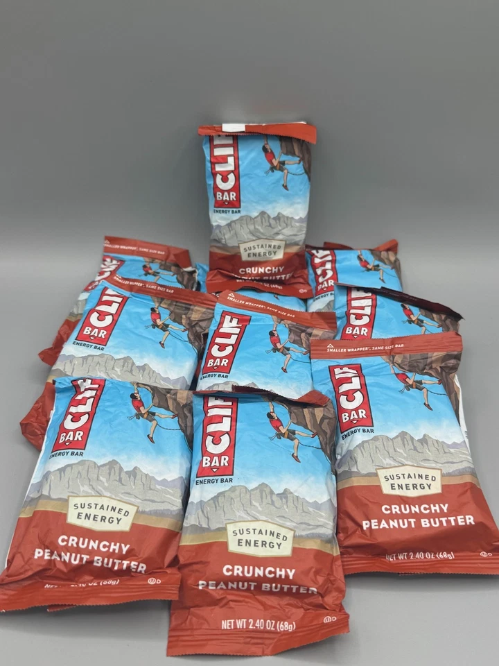 80 CLIF PEANUT BUTTER  ENERGY Organic Rolled OatPROTEIN BAR 2.4oz - Image 1 of 1