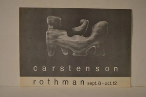 Cecil Carstenson & Aryeh Rothman Exhibition Catalog PB - Imagen 1 de 1