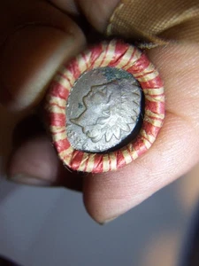 INDIAN HEAD & WHEAT PENNY ROLL WITH A 1886 VARIETY #2 INDIAN HEAD PENNY SHOWING - Picture 1 of 3