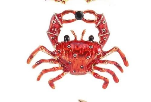 Broche de cangrejo rojo Foto 1 de 1