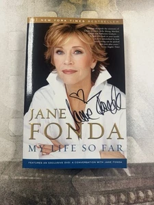 Jane Fonda Signed Autographed Book On Cover My Life So Far Jsa Auto - Picture 1 of 4
