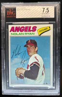1977 Topps Nolan Ryan #650 Angels BVG 7.5 - Image 1 of 2