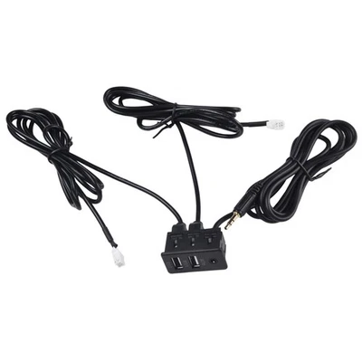 Car Dash Mount USB AUX Port Panel Extension Cable Suitable for All Applications - Image 1 of 4