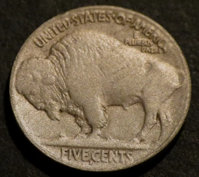 1915 D Buffalo Nickel Semi-Key Date Horn Details Holo-Restored Five 5c Coin E130 - Image 1 of 2