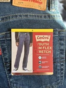 levis 511 Youth Size 6 Slim Flex Stretch Jeans - Picture 1 of 3