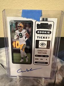 2022 Contenders Rookie Ticket Auto #110 Christian Watson - Green Bay Packers