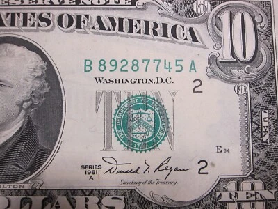 1981A $10 FRN #B89287745A - Image 1 of 4