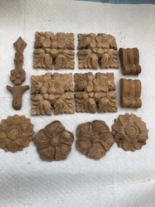 11 Woodcarving Decal Onlay Carved Mouldings Decor Furniture - Picture 1 of 9