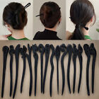 Bâtons de cheveux épingles à cheveux vintage sculptés en bois fourchette à cheveux pinces à cheveux baguettes femmes