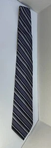 Martin Wong Tie Purple Stripes - Picture 1 of 5
