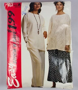 McCalls Stitch 'n Save Pattern 6829 Misses Top Skirt Pants Size XS-S-M CUT - Picture 1 of 8