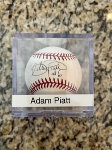 Adam Piatt Autographed Rawlings Official Major League Baseball w/Display Case As - Picture 1 of 3