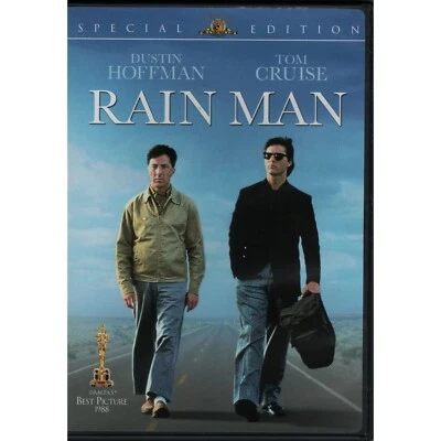 Rain Man DVD 1988 Tom Cruise Movie 80s Brothers Family Love Best Picture ASC ASD - Image 1 of 4