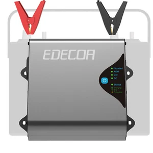 Cargador de batería inteligente EDECOA 12V 30A fuente de alimentación de CA a CC PFC caravana/barco/automático - Imagen 1 de 10