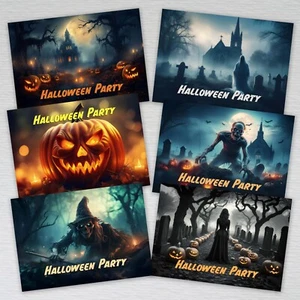 Halloween Invitations for Adults Halloween Party Invites with Envelopes Pack - Picture 1 of 19