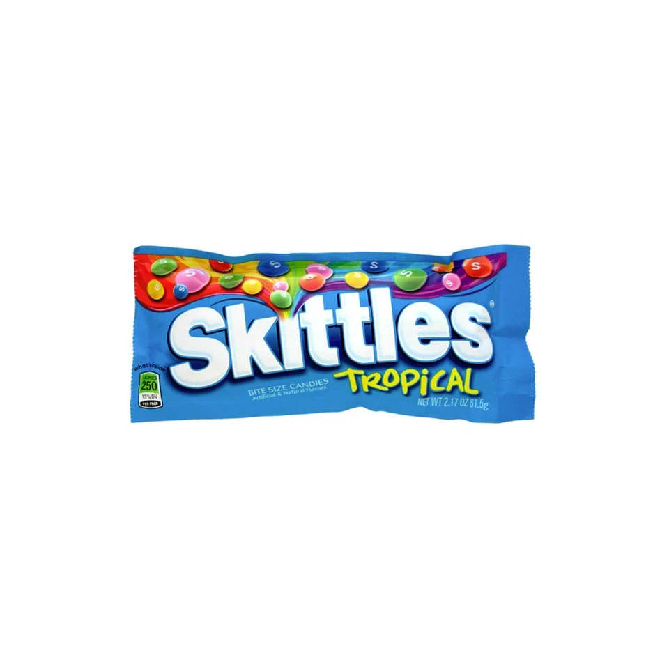 Tropical Skittles конфеты - 36/2,17 унций сумки - Изображение 1 из 1