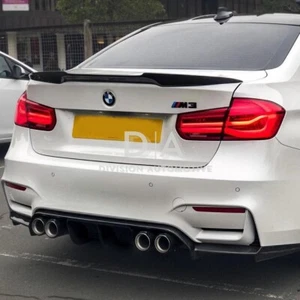 FOR BMW 3 SERIES F30 F80 M4 V STYLE REAR TRUNK LID BOOT SPOILER M PERFORMANCE - Picture 1 of 9