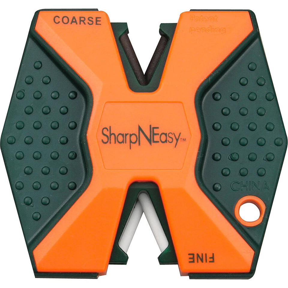 AccuSharp Sharp-N-Easy, kompakter Messerschärfer in orange/schwarz, ACCU-336C (A