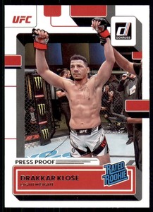 2023 Donruss UFC Base Rated Rookies Press Proof Silver #207 Drakkar Klose