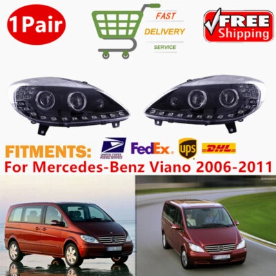 ✅1 Pair For Mercedes-Benz Viano 2006-2011 LED Headlights Assembly Set Headlamps - Image 1 of 4