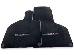 Floor Mats For Lamborghini Huracan 2014-2022 Black Tailored Carpets Red Stitch - Picture 1 of 12