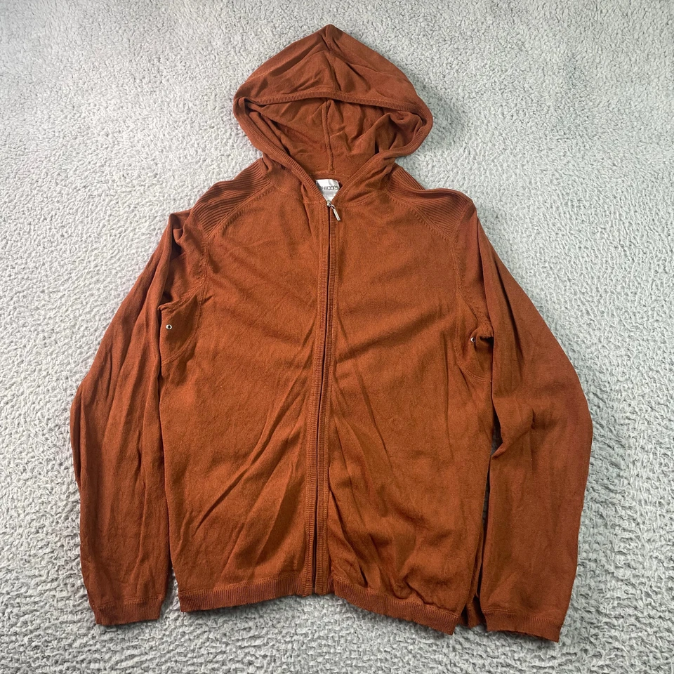 Chicos Sudadera con Capucha Mujer Pequeña 0 Naranja Rayón Nylon Cremallera Ligera Manga Larga Foto 1 de 4