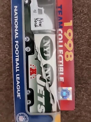 New York Jets White Rose Collectibles 1998 NFL Tractor Trailer Toy Vehicle 1:80 - Image 1 of 4