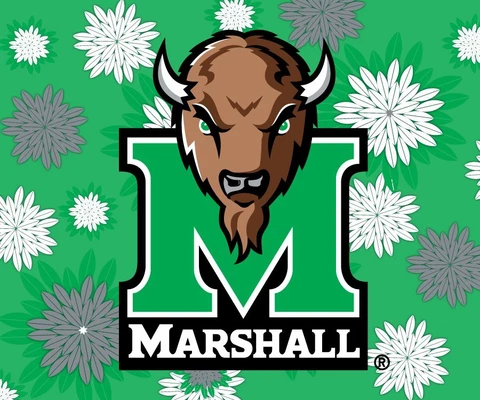 MARSHALL 5" X 6" FLORAL MAGNET-MARSHALL THUNDERING HERD CAR MAGNET-NEW FOR 2016 Cover