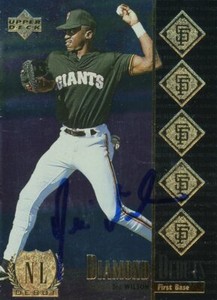 1997 Upper Deck DESI WILSON Signed Card autograph GIANTS RC