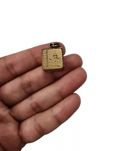 Antique 19th Century 1850s Gold Filled Mourning Locket Fob w/Hair & Baby Photo - Picture 1 of 9