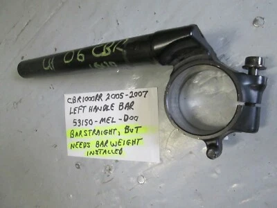 Manillar izquierdo honda cbr1000rr 2005-2007, 53150-mel-d00, con barra de peso Foto 1 de 4