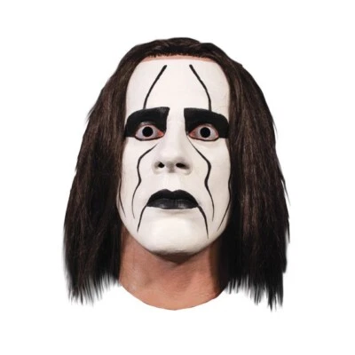 Pro Wrestler Sting Full Head Halloween Mask  WWE  AEW Wrestling Star Legend New - Image 1 of 4